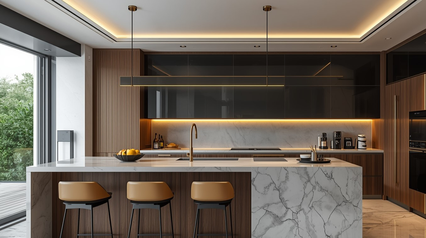 İzmir özel tasarım mutfak yenileme ve ada mutfak projeleri Viti Dizayn