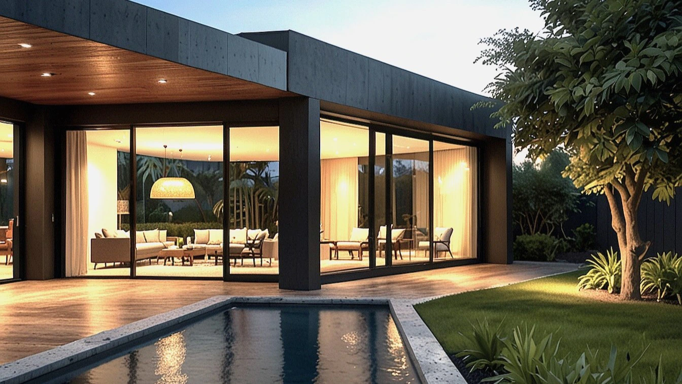 İzmir villa yenileme cam oda ve modern bahçe tasarımları Viti Dizayn