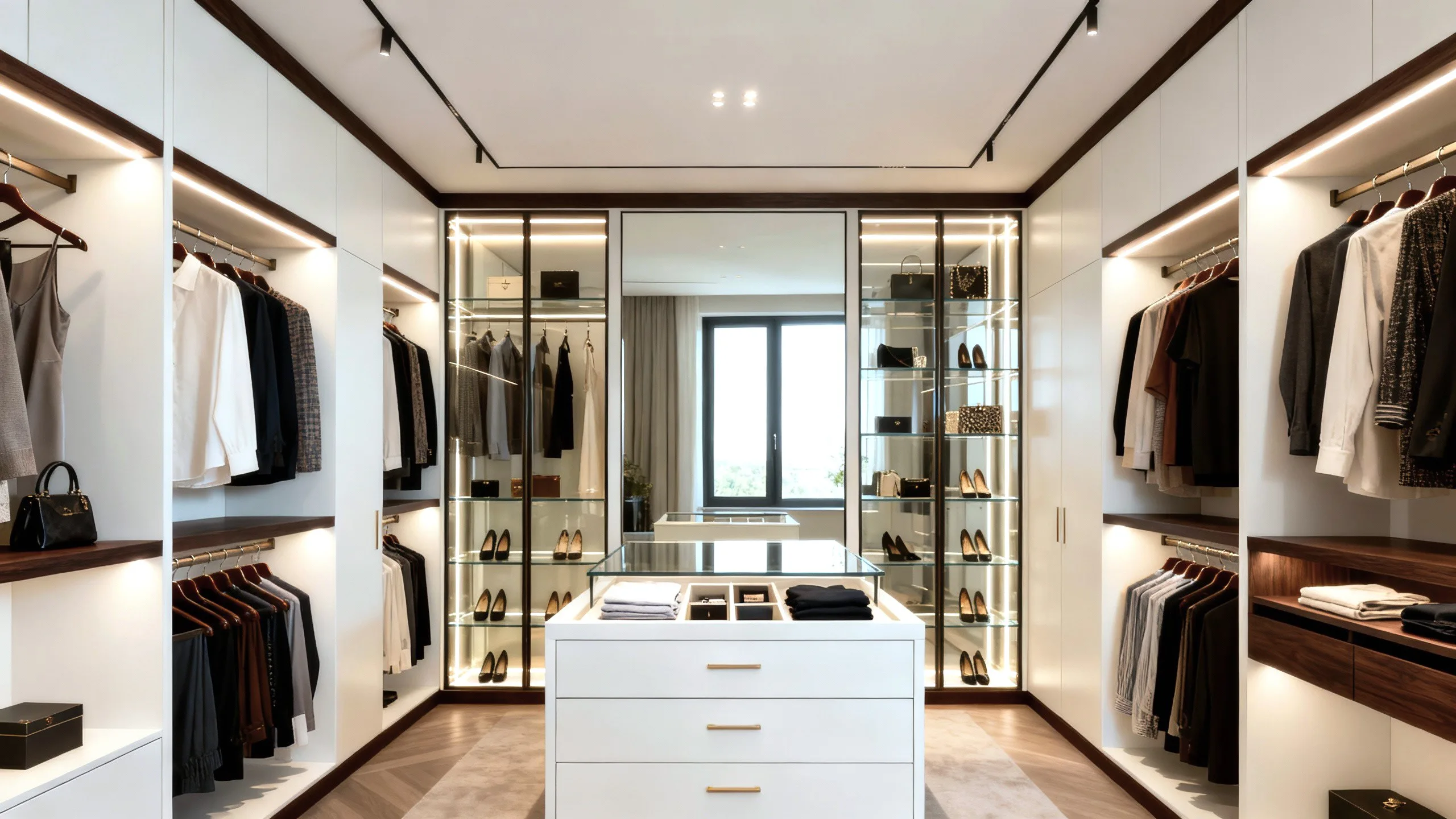 İzmir villa daire iç mekan yenileme adalı giyinme odası tasarımları Viti Dizayn